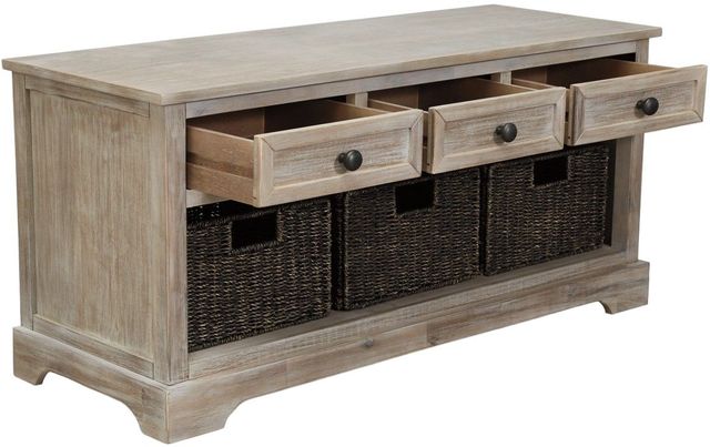 Signature Design by Ashley® Oslember Light Brown Storage Bench-2