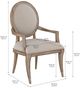 A.R.T. Furniture® Architrave Almond Oval Arm Chair-2