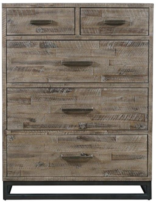 Jofran Inc. East Hampton Distressed Gray Chest-3