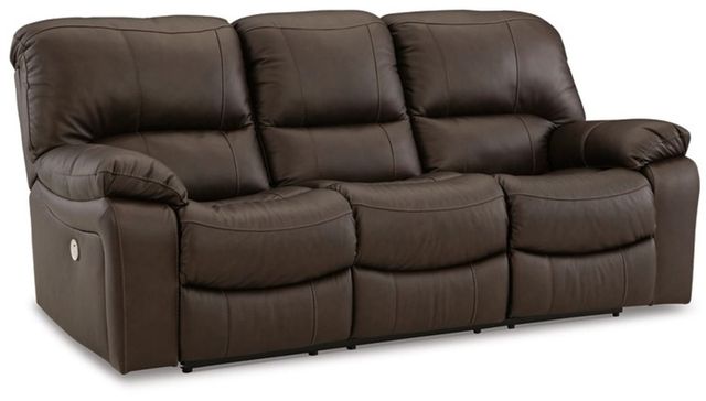 Signature Design by Ashley® Leesworth Dark Brown Power Sofa-0