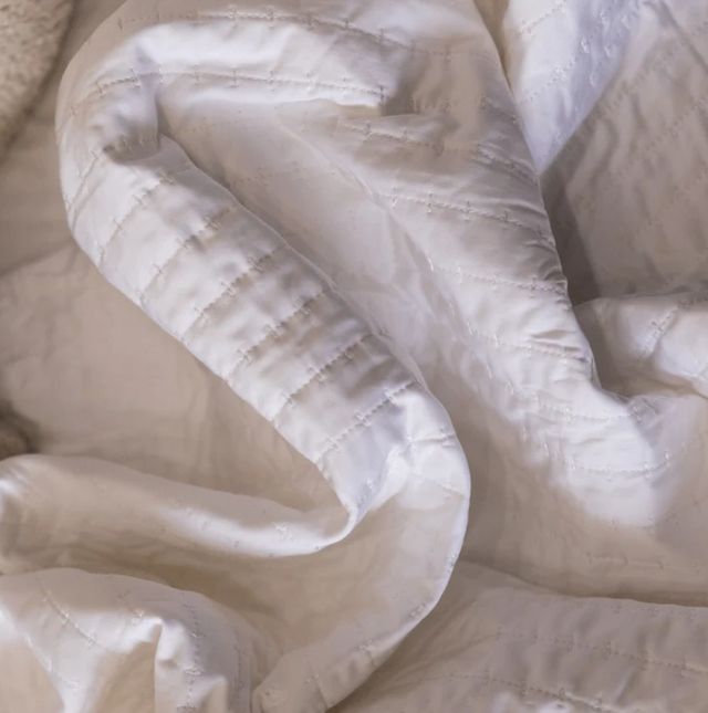 Dreamfit® DreamChill™ 5-Piece White Enhanced Bamboo™ Quilted Split King Sheet Set-1