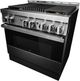JennAir® NOIR™ 36" Stainless Steel Pro Style Gas Range-4
