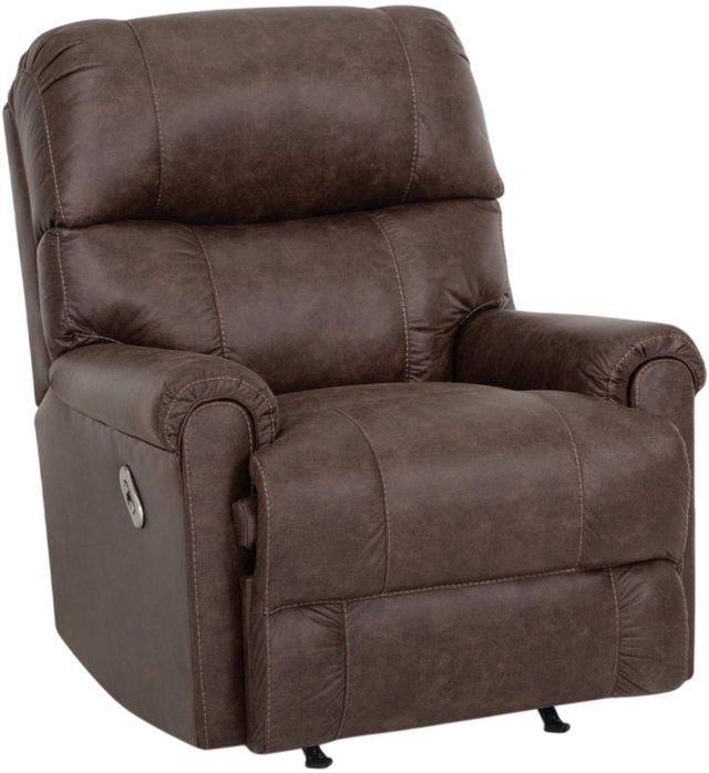 Franklin™ Captain Outlier Walnut Manual Swivel Rocker Recliner-0
