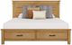 A-America® Glacier Point Golden Java King Storage Panel Bed-0