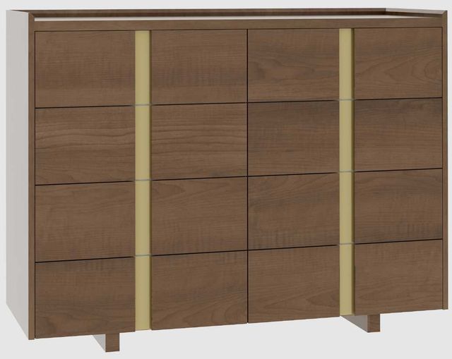 Country View Woodworking Verrado 55" Wood Legs 8-Drawer Dresser-0