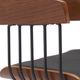 Armen Living Athena Black/Walnut Swivel Counter Stool-3