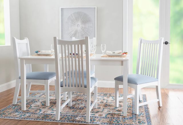 Linon Andy 2-Piece White Upholstered Side Chair-1