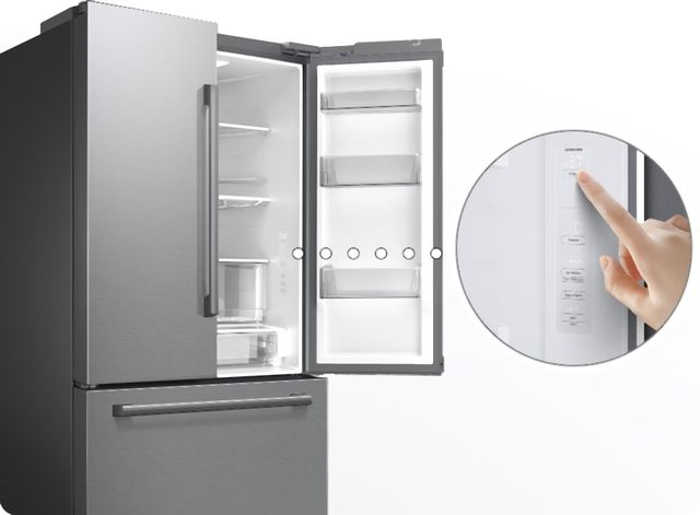 Samsung Bespoke AI 36'' 24.5 Cu. Ft. Fingerprint Resistant Stainless Steel Counter Depth French Door Refrigerator-3