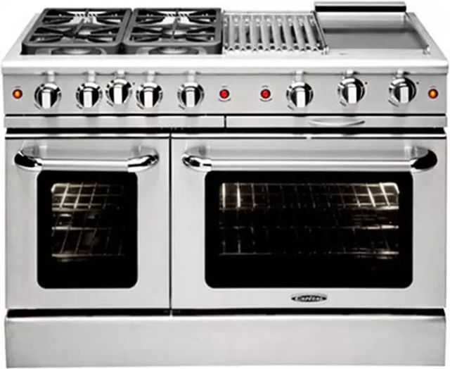 Capital Cooking Precision 48" Freestanding Gas Range with 4 Open Burners-0