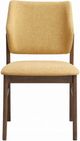 ACME Furniture Sarha 2-Piece Yellow/Walnut Upholstered Dining Side Chair Set-3