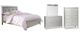 Signature Design by Ashley® Olivet 4-Piece Silver Full Panel Bed Set-0
