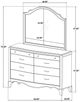 Coaster® Revello Washed Mango Dresser and Mirror-5