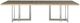 Century® Milan Blonde Cerused Extendable Dining Table with Stainless Steel Base-1