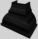 Vent-A-Hood® Designer Series 42" Black Wall Mounted Range Hood-5