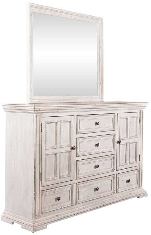 Liberty Furniture Big Valley Whitestone Dresser and Mirror-0
