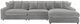 Coaster® Blaine 3-Piece Fog Right-Arm Facing Sectional-2
