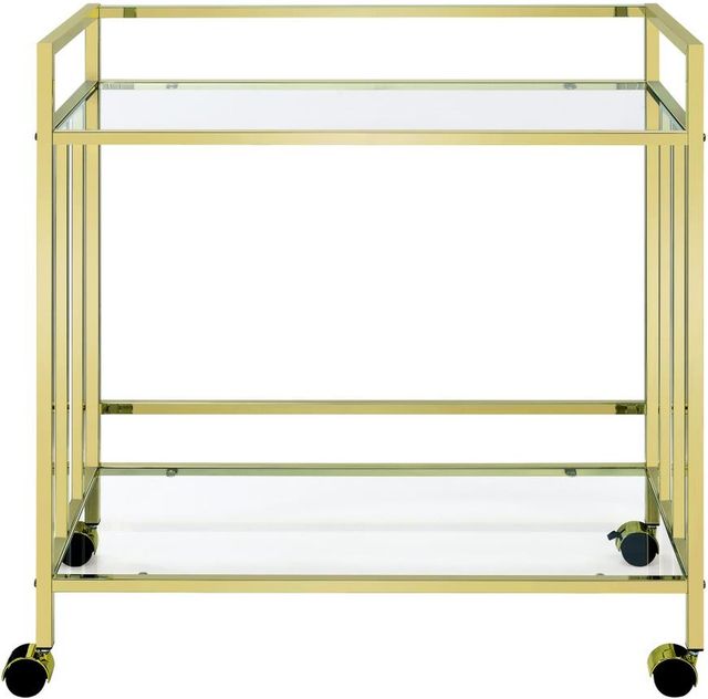 Coaster® Cara Brass Bar Cart-1
