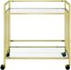 Coaster® Cara Brass Bar Cart-1