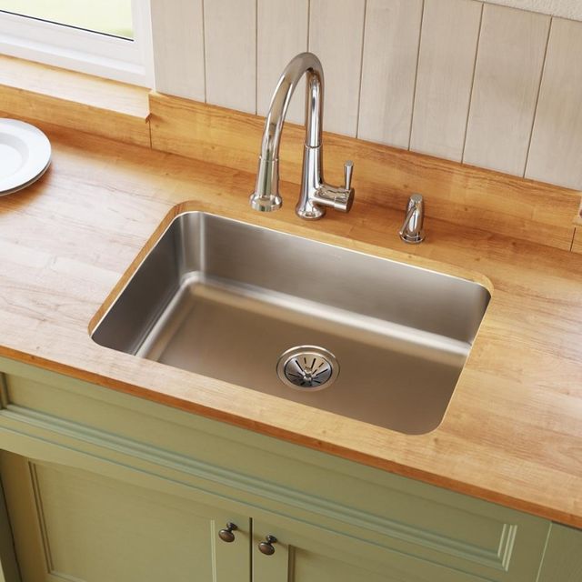 Elkay Lustertone Lustrous Satin 27" Single Bowl Undermount Sink-2