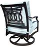 CabanaCoast® Customizable Verona Aluminum Outdoor Lounge Swivel Chair-2