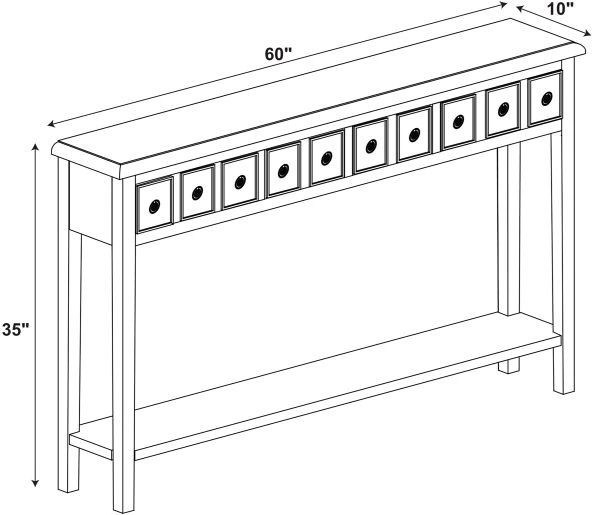 Powell® Sadie Cream Console-1