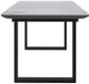 Inspire™ Gavin Faux Marble Dining Table with Matte Black Base-3