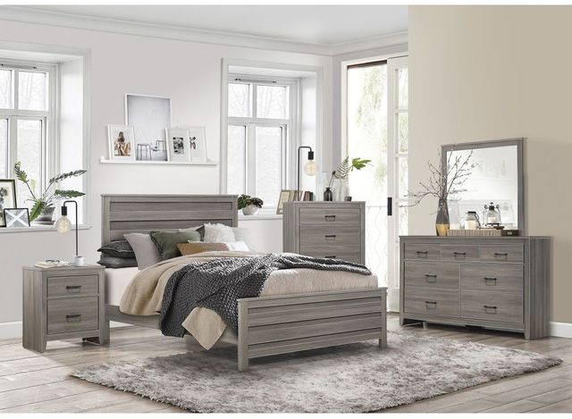 Mazin Furniture Waldorf Dark Gray Dresser Mirror-3