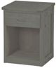 Crate Designs™ Furniture Graphite 30" Tall Nightstand with Lacquer Finish Top Only-0
