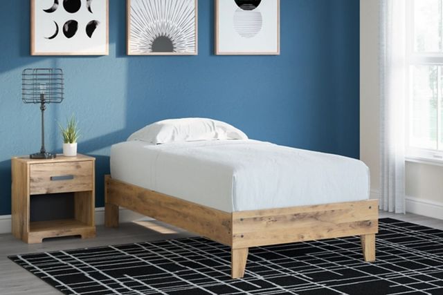Signature Design by Ashley® Larstin Brown Twin Platform Bed-1