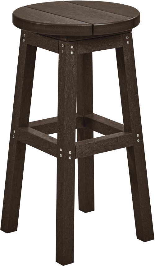 C R Plastics Generation Line Chocolate Counter Stool