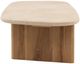 Dovetail Furniture Aelwyn Cream/Natural Coffee Table-2