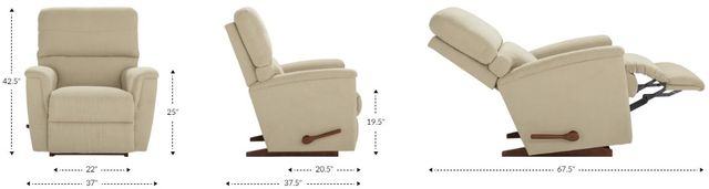 La-Z-Boy® Ava Oyster Manual Rocking Recliner-4