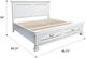 Emerald Home Stoney Creek Antique White Queen Panel Storage Bed-2