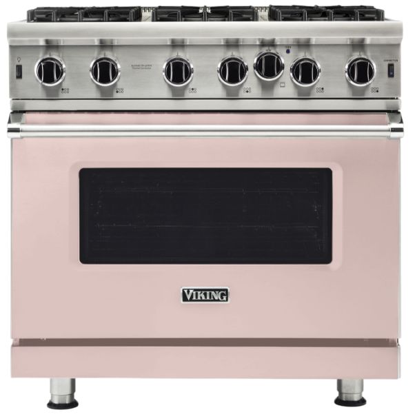 Viking® 5 Series 36" Blush Pro Style Liquid Propane Gas Range