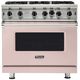 Viking® 5 Series 36" Blush Pro Style Liquid Propane Gas Range-0