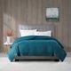 Olliix by Madison Park Windom Teal Twin All Season Microfiber Down Alternative Blanket with 3M Scotchgard-4