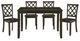 Mazin Furniture Astoria 5-Piece Charcoal Dining Set-0
