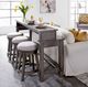 Liberty Furniture Modern Farmhouse 4-Piece Dusty Charcoal/Gray Occasional Bar Set-1