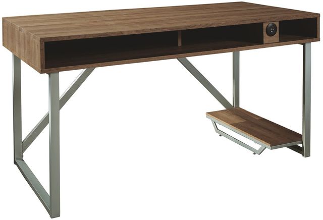 Signature Design by Ashley® Barolli Gunmetal Gaming Desk-0