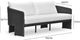 TOV Furniture Alexa Black/Cream White Linen/Rattan Outdoor Sofa-2