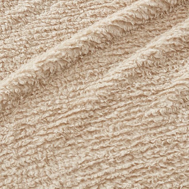 Olliix by Woolrich Full/Queen Tan Burlington Berber Blanket-2