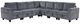 Homelegance® Walterboro 7-Piece Dark Gray Modular Sectional with Storage and Reclining Back Rest-0
