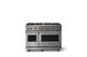 Viking® 5 Series 48" Stainless Steel Pro Style Gas (NG) Range with Brushed Brass Trim-0