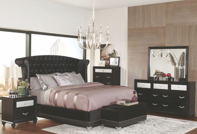 Coaster® Barzini Eastern King Footboard, Side Rails & Slats-1