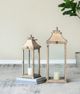 A & B Home Ivona 2-Piece Beige Garden Lantern Set-5