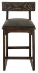International Furniture Direct Balam Gray/Stained Dark Barstool-2