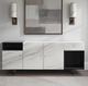Armen Living Olivia Black/White Buffet-1