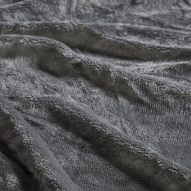 Olliix by Madison Park Microlight Grey King Blanket-2
