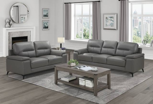 Homelegance® Mischa Dark Gray Sofa-1