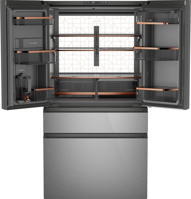 Café™ 36 in.  28.7 Cu. Ft. Platinum Glass French Door Refrigerator-1